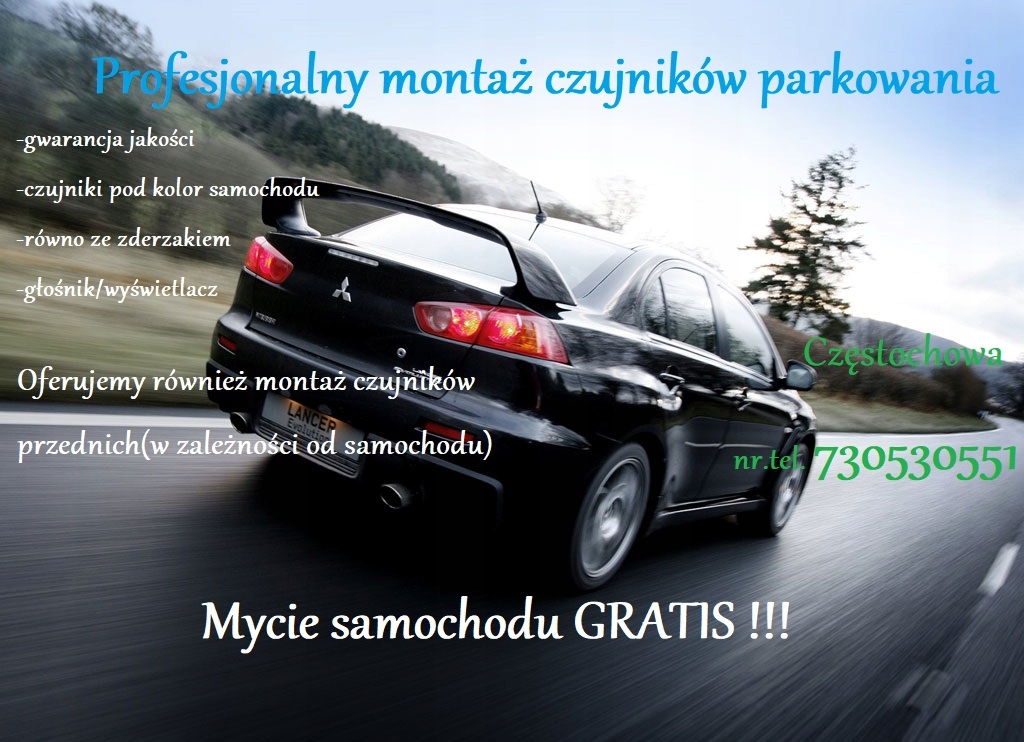Montaż czujników parkowania TANIO Mycie GRATIS !!!