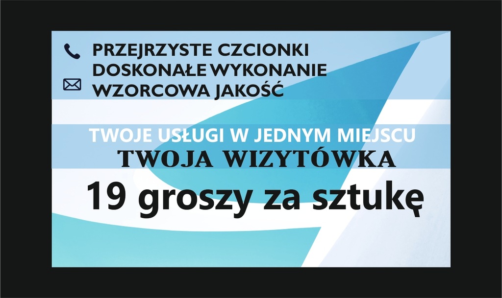 WIZYTÓWKI DWUSTRONNE 1000 szt SZYBKI WYDRUK TWOJEJ WIZYTÓWKI