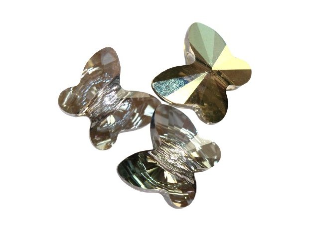 Swarovski butterfly beads crystal .. - 2 sztuki qu