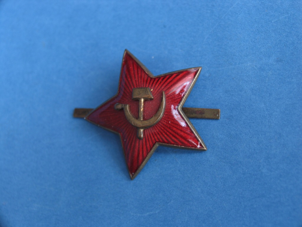 Gwiazda Armia Czerwona RKKA wz. 36 oryginał dwuczęściowa emalia