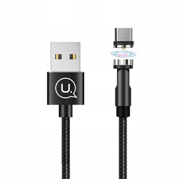 KABEL MAGNETYCZNY KĄTOWY MICRO USB 100CM USAMS PRZEWÓD MAGNETYCZNY