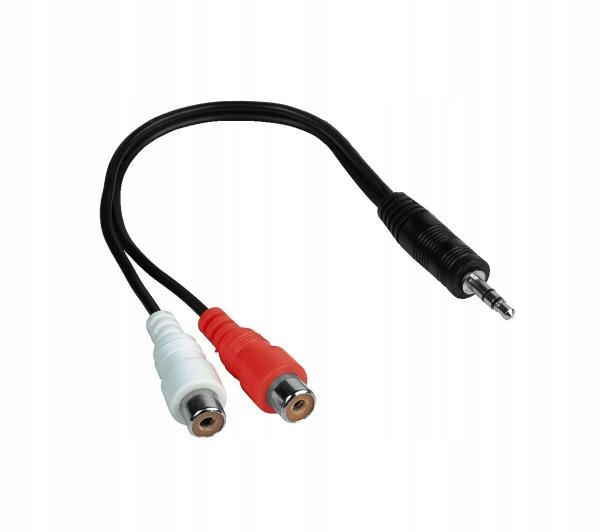 Adapter Przejściówka Hama jack 3,5 mm - 2x RCA