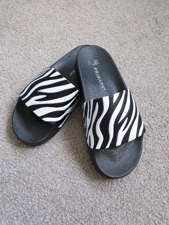 PRIMARK klapki zebra lato atmosphere 37