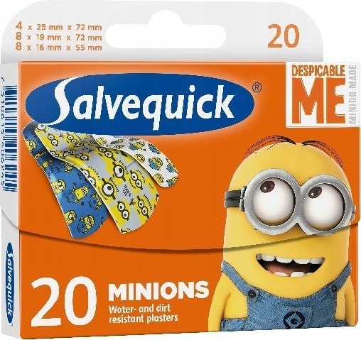 Salvequick Plastry Minions dla dzieci 1 op.-20szt