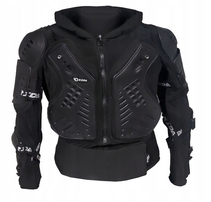 RIDA BUZER KIDS Zbroja Dziecięca Dla Dziecka Cross Quad Enduro Czarna 4/XS