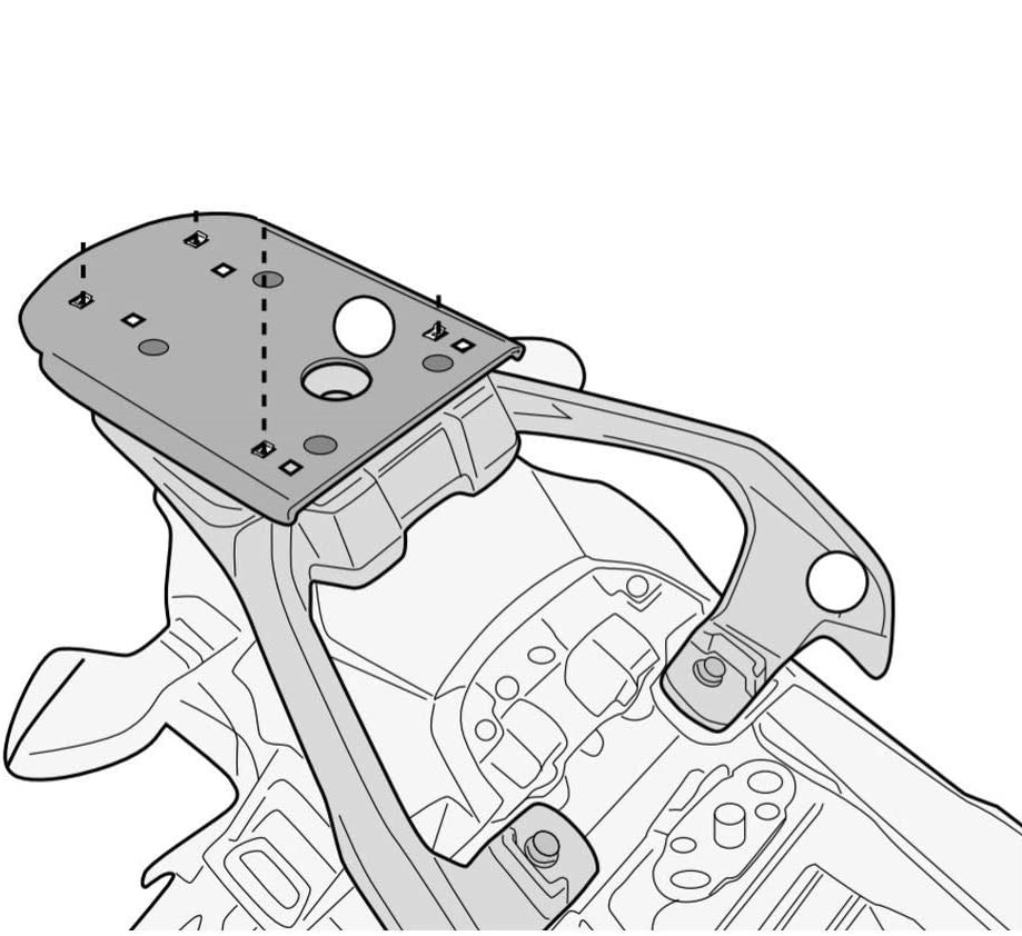 Stelaż kufra centralnego Suzuki VStrom 250 2017-20