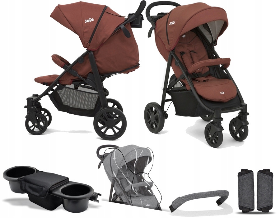 joie litetrax 4 brick red
