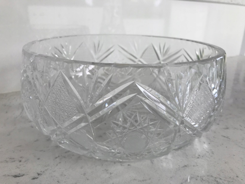 Kryształ naczynie pojemnik szklany