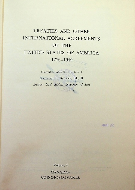 Treaties and other international agreements of