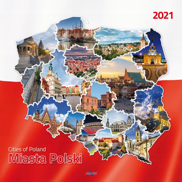 Kalendarz ścienny 2021 MIASTA POLSKI KD-16