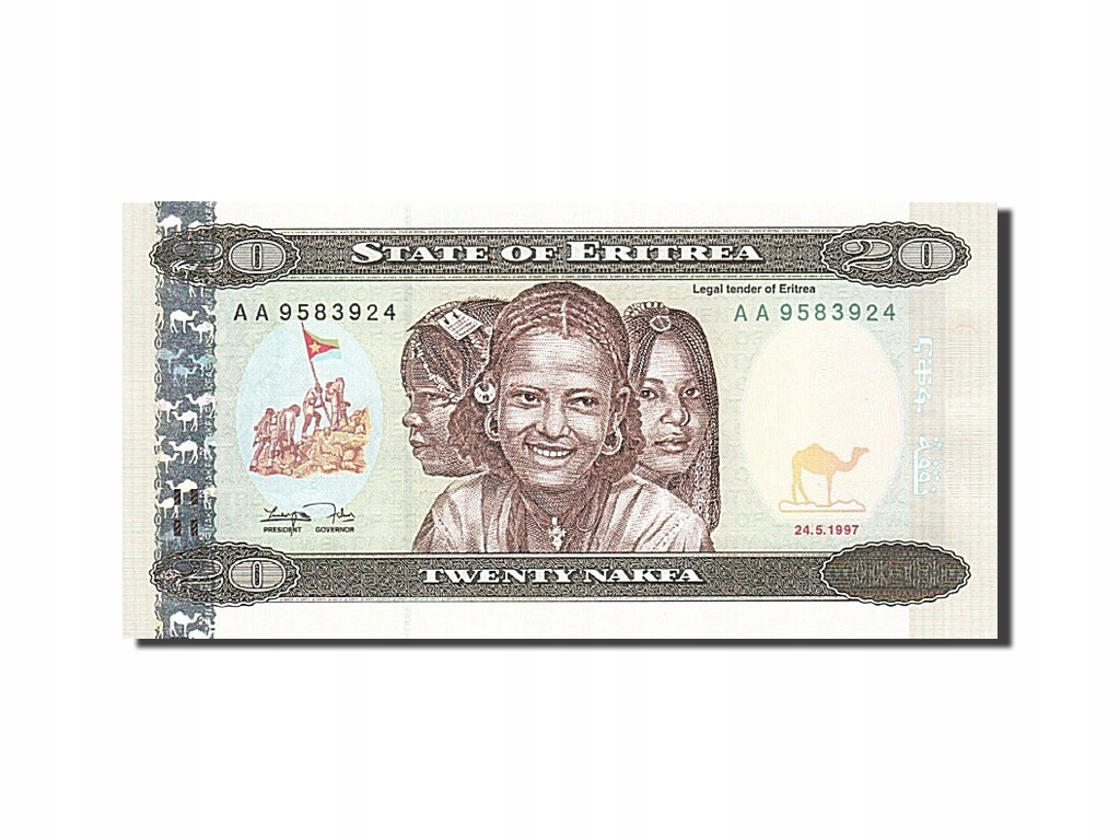 Banknot, Erytrea, 20 Nakfa, 1997, 1997-05-24, UNC(