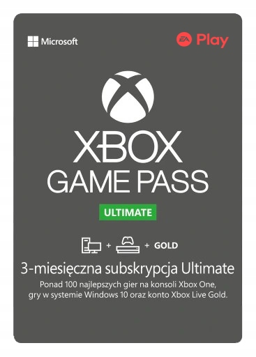 Xbox Live Gold 90 dni + Game Pass + EA ACCES PLAY