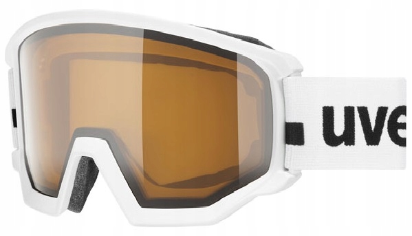 Gogle Uvex Athletic P Biały Polavision Brown/Clear