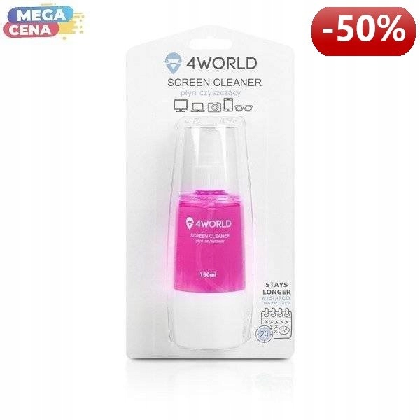 4World Zestaw czyszczący 150ml, ściereczka 20x 20c