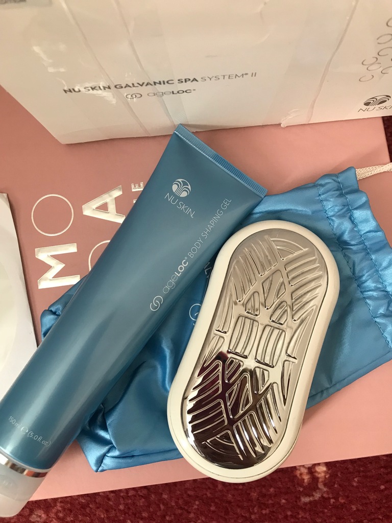 Nu skin galvanic body spa zestaw z gelem + prezent