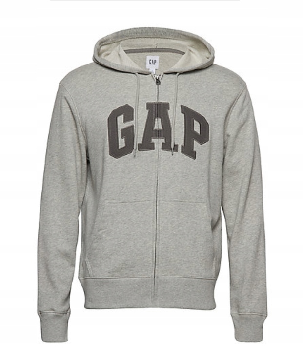 GAP bluza nowa M/Tall M Szara LOGO suwak wysoki