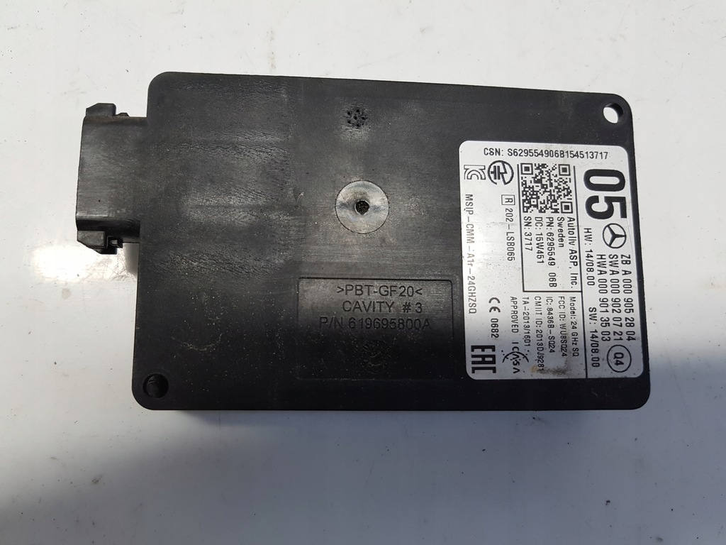 MERCEDES W205 radar sensor A0009052804 przód 12626197927 oficjalne
