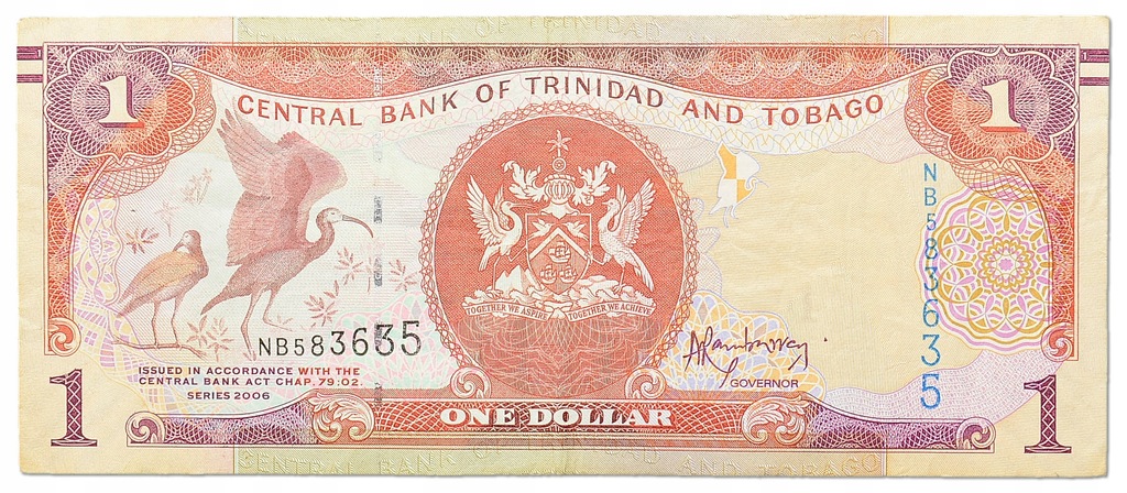 11.Trynidad i Tobago, 1 Dolar 2006, P.46A, St.3+