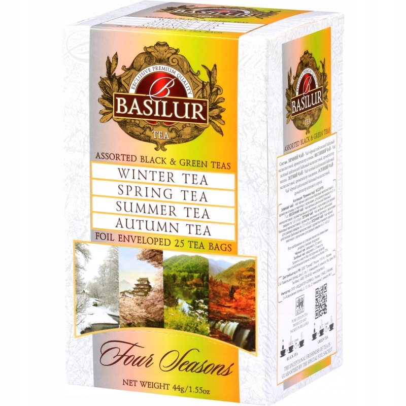 Herbata Basilur mieszanka Assorted Four Seasons 25 sasz