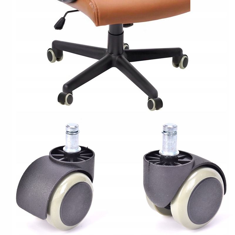 5 szt. Krzesło biurowe miękkie zastępcze kółka PU