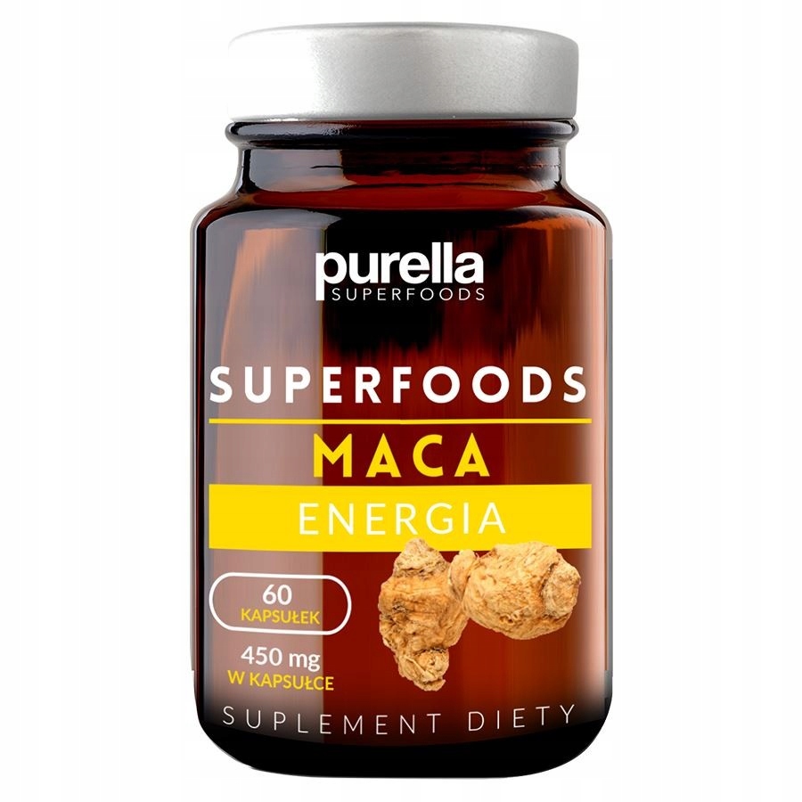 Maca, suplement diety Purella Superfoods, 60 kapsu