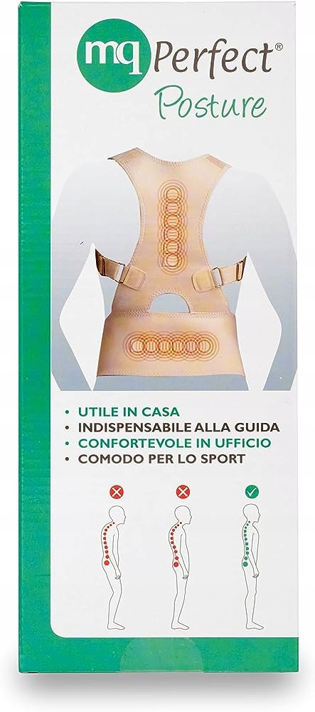 Korektor postawy KOREKCJA MQ perfect beże i brązy ROZMIAR XL