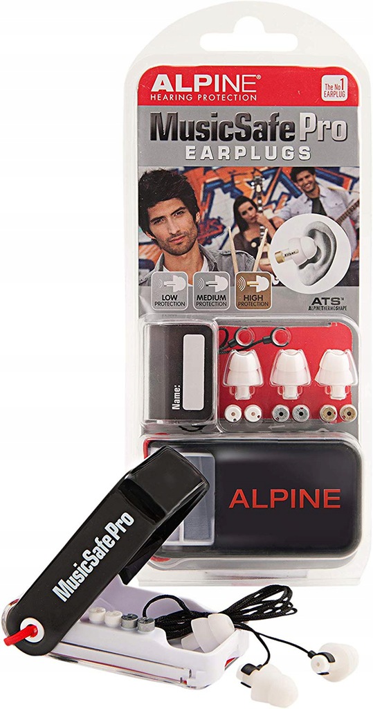 ALPINE MusicSafe Pro Black - stopery