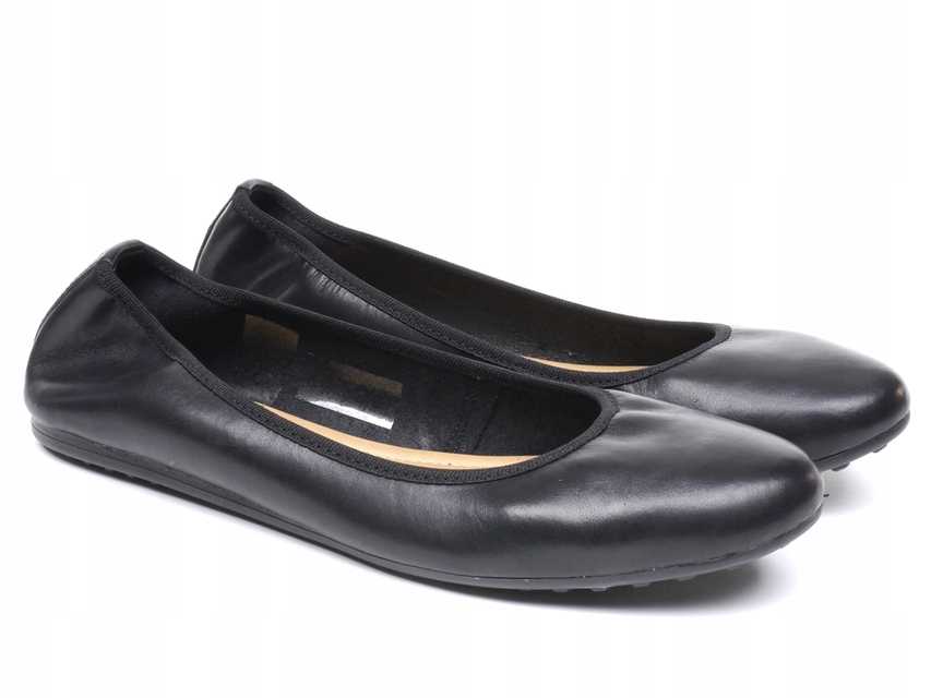 Baleriny skórzane Tamaris 22122-24 black - 37 cza