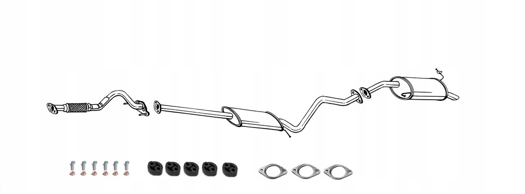 HYUNDAI GETZ 1.4 2005-2009 MAX KPL TŁUMIKI
