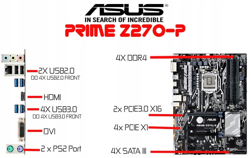 Купить КОМПЛЕКТ INTEL G4560 + ASUS Z270-P+ 8 ГБ DDR4: отзывы, фото, характеристики в интерне-магазине Aredi.ru