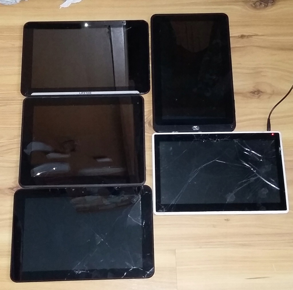 5x Duży Tablet 10'' Kiano Lark (LCD, Części, Całe)