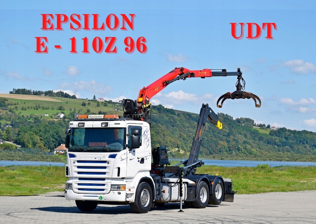 SCANIA R420 Hakowiec + EPSILON E-110Z 96* STAN BDB
