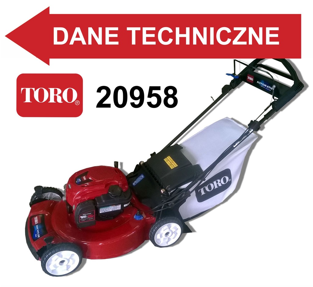 TORO 20958 kosiarka spalinowa GTS 6,5 KM prod. USA