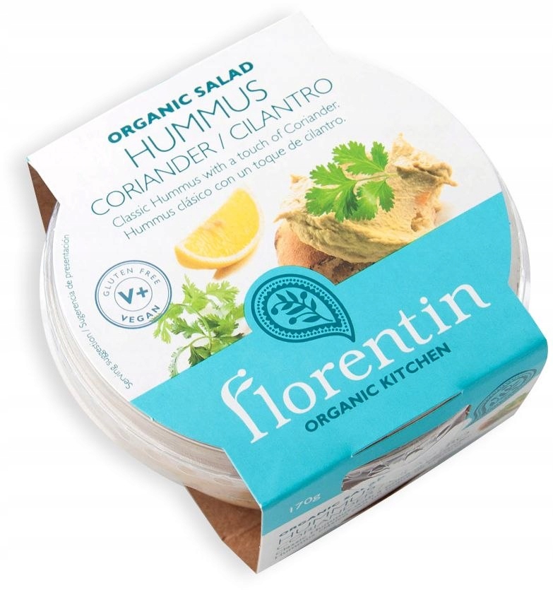 HUMMUS Z KOLENDRĄ BEZGLUTENOWY BIO 170 g - FLORENT