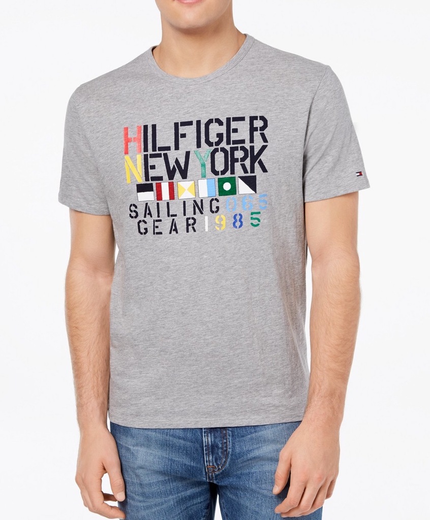 TOMMY HILFIGER SAILING GEAR T-Shirt z USA L~XL