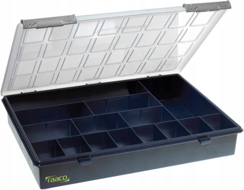W797 RAACO ORGANIZER NA DROBNE ELEMENTY 15 PRZEGRÓDEK 35X25 CM