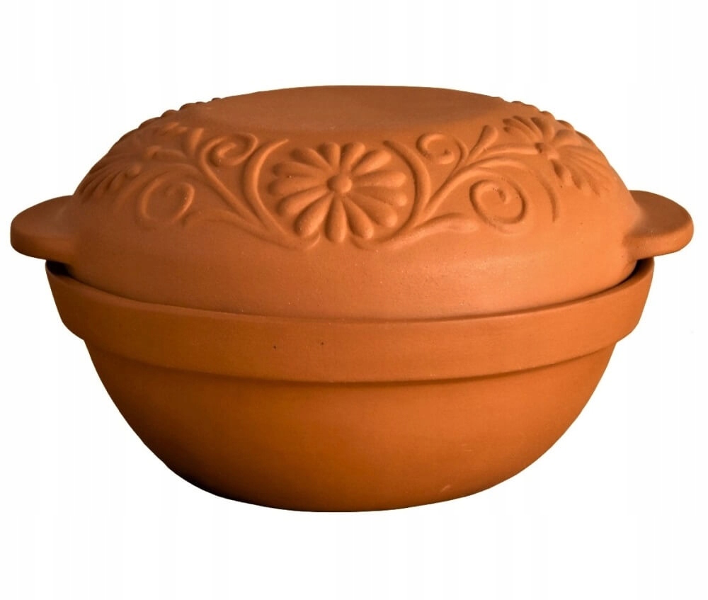 Garnek rzymski z gliny okrągły 3,5 litra H1 10946818854 oficjalne