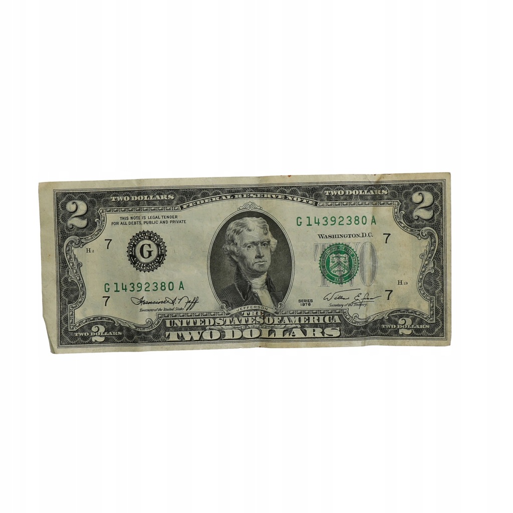 USA - 2 $ Federal Reserve Note G -1976