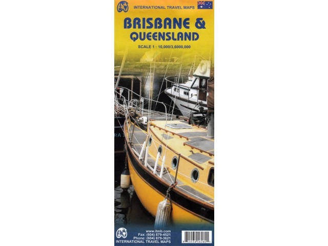 Brisbane Queensland Travel Reference Map 1:10 000