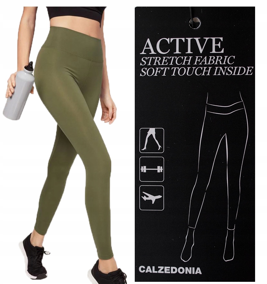 CALZEDONIA ACTIVE STRETCH SOFT TOUCH MILITARY M