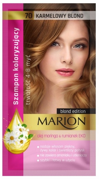 Marion Szamponetka Koloryzująca 70 Karmelowy Blond