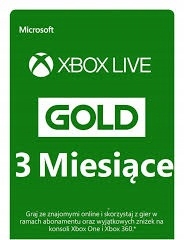 Xbox Live Gold + Game Pass 90dni 3 miesiące +BONUS