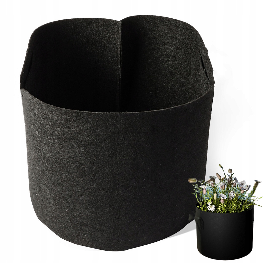 Filcowe worki do sadzenia z włókniny DO SADZENIA ZIEMNIAKÓW WARZYW 2 BLACK