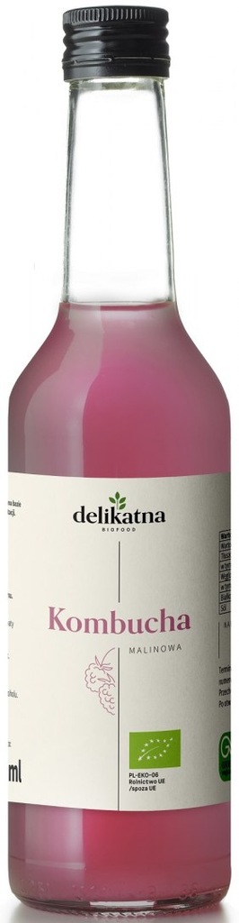 KOMBUCHA MALINOWA BIO 270 ml - DELIKATNA by ZAKWAS