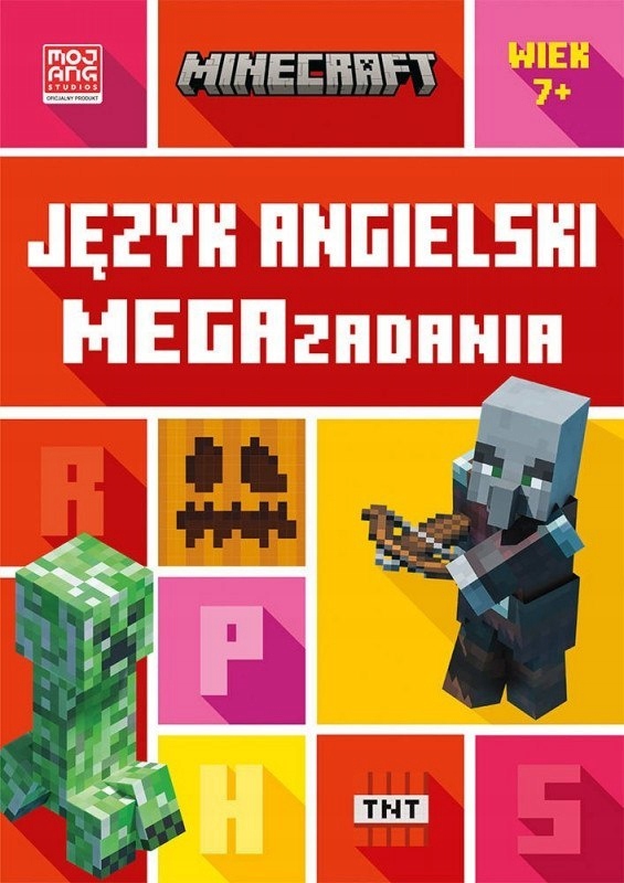 Książeczka Minecraft. Język angielski. Megazadania 7+