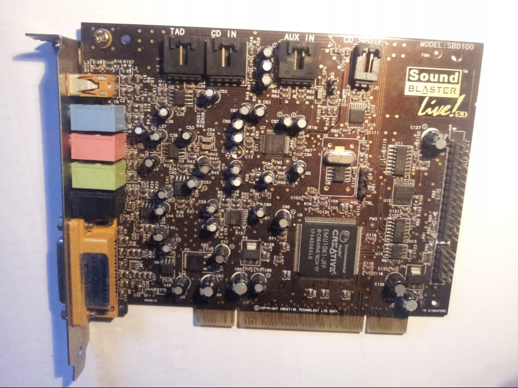 Stara karta muzyczna SOUND BLASTER LIFE! SB0100 97r.? - PCI 1