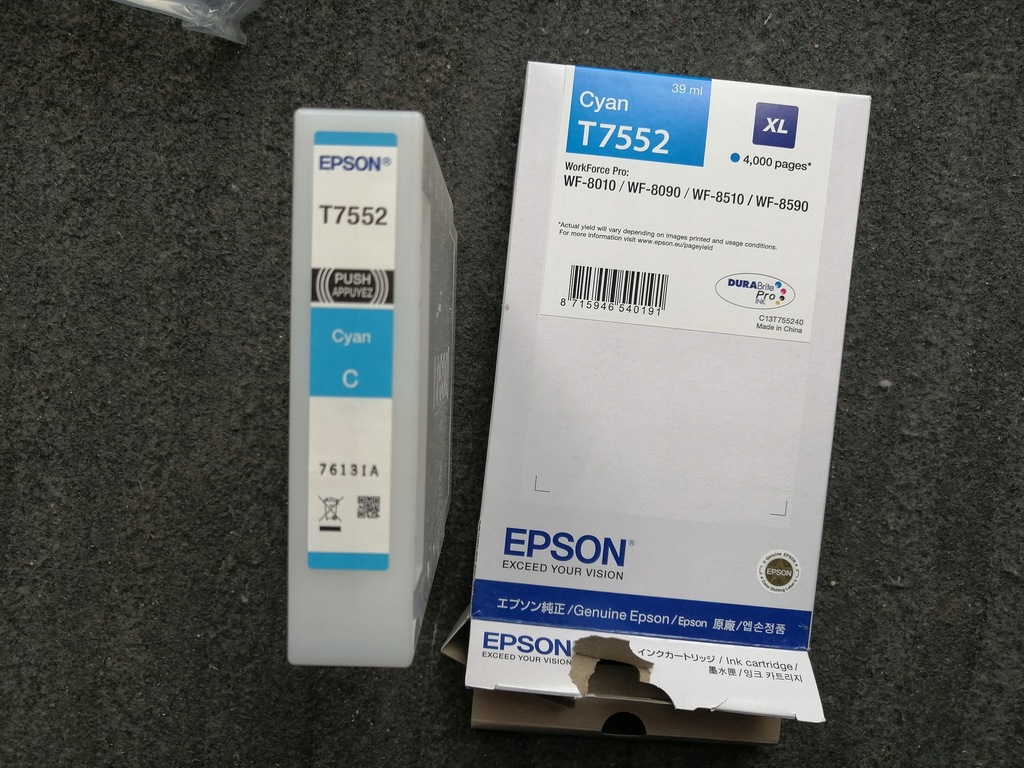 Купить Чернила Epson T7552 Cyan XL ПУСТЫЕ: отзывы, фото, характеристики в интерне-магазине Aredi.ru