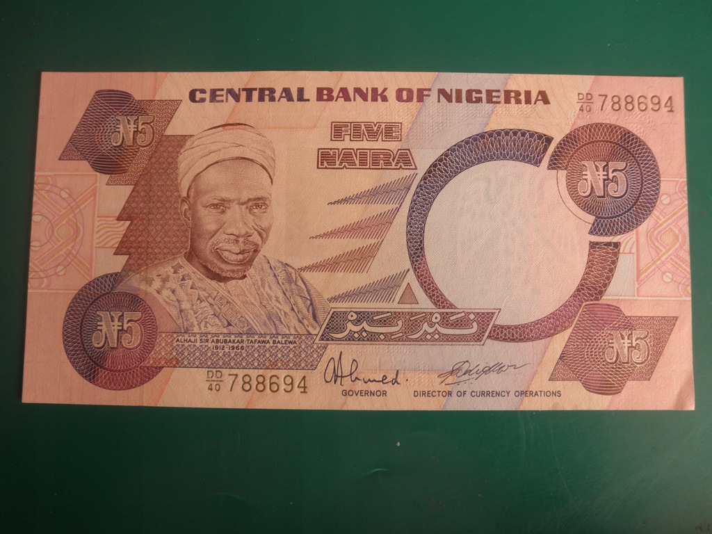 Nigeria 5 Naira 1984 UNC