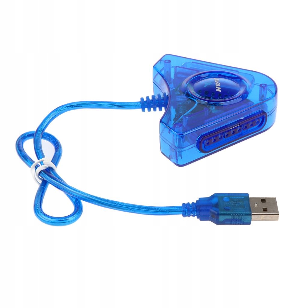 Adapter USB PS2 na PC Niebieski - 9959382026 - oficjalne archiwum Allegro
