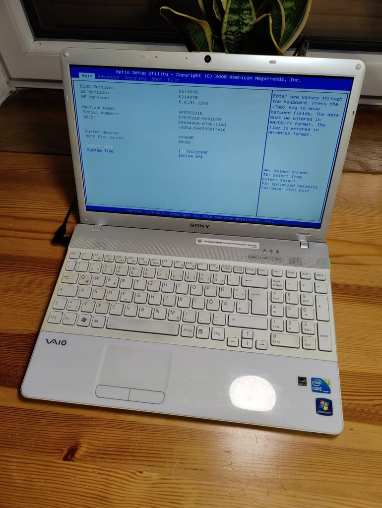 Laptop Sony Vaio i3 VPCEB3J1E Niesprawdzany